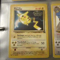 WOTC Black Star Pikachu Gold Lightning Bolt Stamp Movie Promo #4 Pokemon - Image 1