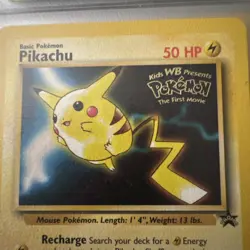 WOTC Black Star Pikachu Gold Lightning Bolt Stamp Movie Promo #4 Pokemon - Image 2