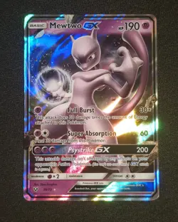 Pokemon TCG Mewtwo GX 39/73 Shining Legends Holo Ultra Rare 2017 NM - Image 1