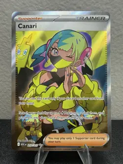Pokemon Canari ASC Trainer-Supporter Ultra Rare Full Art Holo 257/217 - Image 1