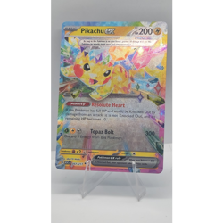 Pokemon TCG Pikachu EX 057/191 Sv08: Surging Sparks Holo Double Rare HP 200 - Image 1