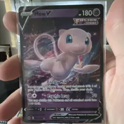 Pokemon TCG Crown Zenith Mew V 060/159 Holo Ultra Rare, 180 HP Basic - Image 1