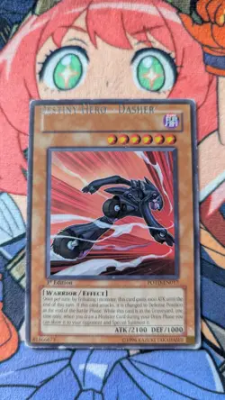 YuGiOh! MISPRINT Name Shift | Destiny HERO - Dasher Rare POTD-EN017 - Image 2