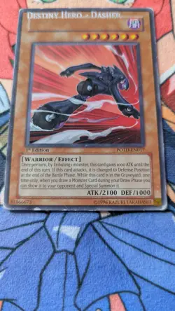 YuGiOh! MISPRINT Name Shift | Destiny HERO - Dasher Rare POTD-EN017 - Image 4
