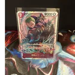 One Piece Roronoa Zoro EB04-007 Egghead Arc Super Rare Full Art Holo 9000 Power - Image 1