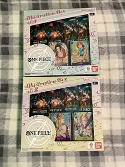 2025 Bandai OP One Piece Illustration Box Vol 1 And 2 Bundle NEW Sealed CCG - Image 1