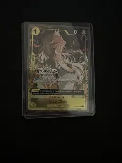 One Piece CCG Nico Olivia Offline Regionals 25-26 Op09-016 NM English - Image 1