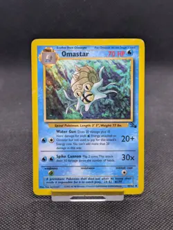 Omastar 40/62 Fossil Uncommon Pokemon Card WOTC LP EXCELLENT - Image 1