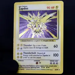 Zapdos 16/102 Base Set Holo Rare WOTC 1999 Pokemon Card LP-/MP+ - Image 3