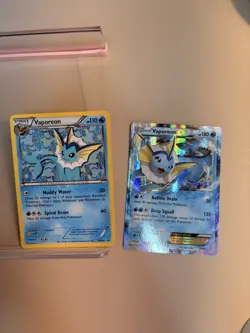 Pokemon TCG Vaporeon Card Lot; BW89 Promo & 24/83 EX Holo Rare: MP. Ships Free! - Image 1