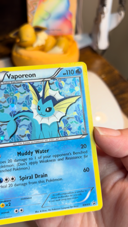 Pokemon TCG Vaporeon Card Lot; BW89 Promo & 24/83 EX Holo Rare: MP. Ships Free! - Image 2