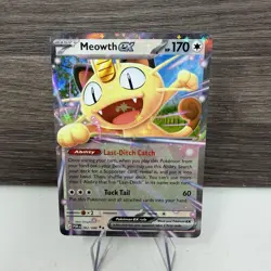 Pokemon Card Meowth ex 062/088 Perfect Order (POR) Holofoil Double Rare TCG NM - Image 1