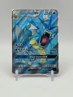 Pokemon Gyarados GX TCG Full Art Holo Card Crimson Invasion 101/111 - Image 1