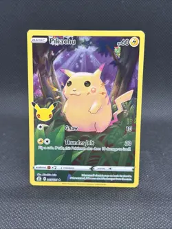 Pokemon Pikachu TCG Celebrations Card 005/025 Full Art - Image 1