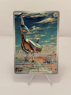 Pokemon TCG Skarmory 209/191SV08: Surging Sparks Illustration Rare Holo Card - Image 1
