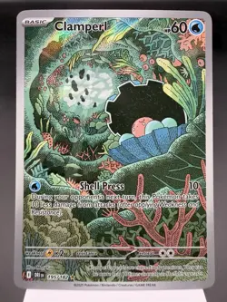 Clamperl 195/182 - Illustration Rare - Destined Rivals Pokemon Card MINT - Image 1