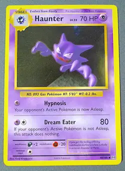 Pokemon Haunter Trading Card 48/108 - Image 1