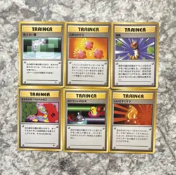 Pokemon TCG Trainer 6 Card Lot - Japanese - 1996 - Pocket Monsters - Image 1