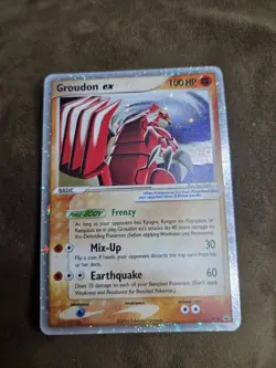 Pokemon Groudon EX Rare Holo Basic Card 100 HP 038 EX Holon Phantoms English - Image 1