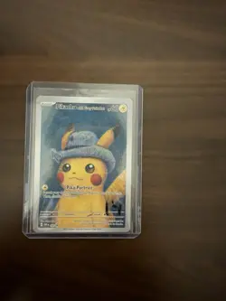 pokemon Pikachu With Grey Felt Hat Mint Condition Promo Card - Image 1