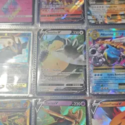 Pokemon TCG Holo Card Lot - Lampent, Snorlax V, Charizard GX, Mewtwo, Pikachu EX - Image 2
