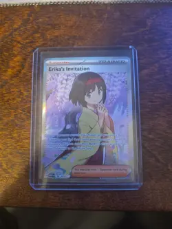 Pokemon TCG Erika's Invitation Scarlet & Violet Holo Ultra Rare Card 196/165 - Image 1