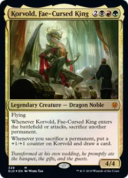 MTG KORVOLD, FAE-CURSED KING FOIL EXC - KORVOLD, FAE-CURSED KING - ELD-X EN - Image 1
