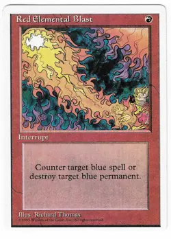 ►Magic-Style◄ MTG - Red Elemental Blast - Alternate 4th Fourth Edition - EX - Image 1