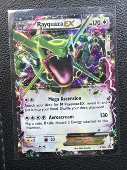 Pokemon TCG Rayquaza EX Holo Card XY Black Star Promo XY66 - Image 1