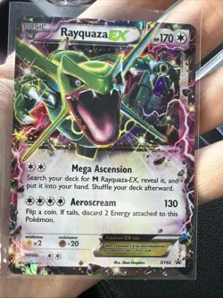 Pokemon TCG Rayquaza EX Holo Card XY Black Star Promo XY66 - Image 3
