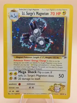 Lt. Surge's Magneton Gym Challenge Holo Rare No. 8/132 Pokemon - 2000 - Image 1