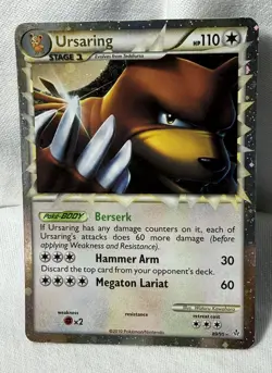 Ursaring - NEAR MINT - 89/95 - Rare Prime - HGSS Unleashed - Pokemon TCG Card - Image 3