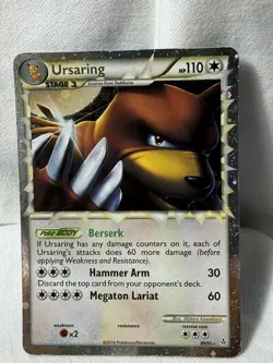 Ursaring - NEAR MINT - 89/95 - Rare Prime - HGSS Unleashed - Pokemon TCG Card - Image 4