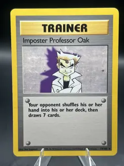 Imposter Professor Oak 073/102 Base Set Regular Pokemon TCG - Image 1