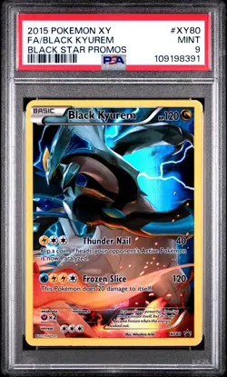 2015 POKEMON XY BLACK STAR PROMO BLACK KYUREM #XY80 PSA 9 MINT #109198391 - Image 1