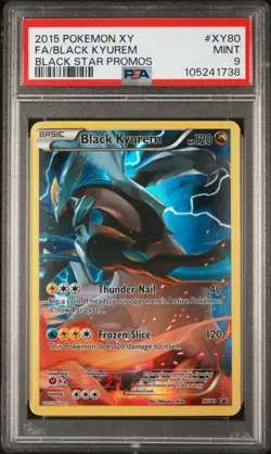 2015 POKEMON BLACK STAR PROMO BLACK KYUREM #XY80 PSA 9 MINT #105241738 - Image 1