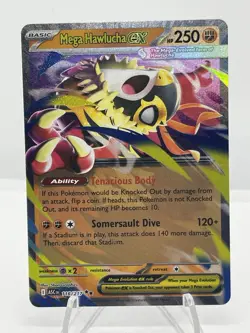 Mega Hawlucha ex 116/217 Ascended Heroes NM Double Rare Holo Pokemon TCG - Image 1