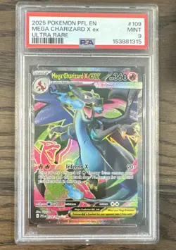 Pokemon Mega Charizard X Ex Ultra Rare Holo PSA 9 Phantasmal Flames 109/094 - Image 1
