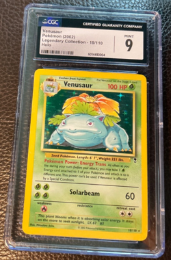 Venusaur 18/110 Holo Rare 2002 Pokemon Legendary Collection WOTC CGC 9 Mint - Image 4