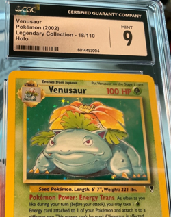 Venusaur 18/110 Holo Rare 2002 Pokemon Legendary Collection WOTC CGC 9 Mint - Image 5