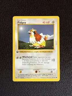 Pokemon Card - Pidgey Base Set (Shadowless) 57/102 1st Edition - Image 1