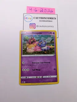 Galarian Slowpoke - SWSH126 SWSH: Black Star Promo + Swirl Holo Pokemon (PB1) - Image 1