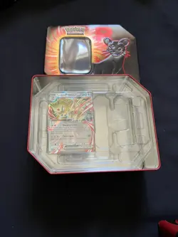 Empty Persian Destined Rivals Tin Pokemon with blackstar promo 218-No Packs - Image 1