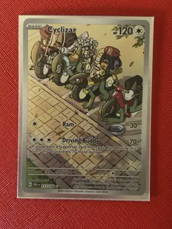 Pokemon Cyclizar Illustration Rare Holo 215/182 SV04 Paradox Rift 120 HP - Image 1