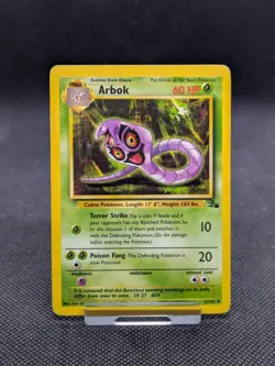 Arbok 31/62 Fossil Uncommon Pokemon Card WOTC Played - Image 1