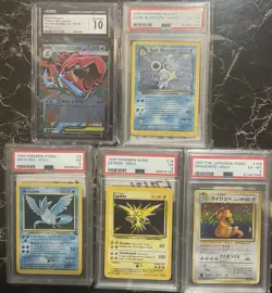 Graded Pokemon PSA CGC GMA Lot 25 Dragonite Zappos Articuno full art rare - Image 3