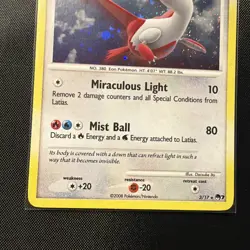 Latias - 3/17 - Pokemon Pop Series 7 Holo Card - HOLO SWIRL - LP - Image 4