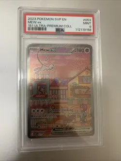 Mew EX 2023 Pokemon SVP EN 151 Ultra Premium Collection 053 PSA 9 MINT - Image 1