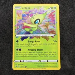 Celebi 009/185 Swsh04: Vivid Voltage Holo Amazing Rare Pokemon TCG - Image 1