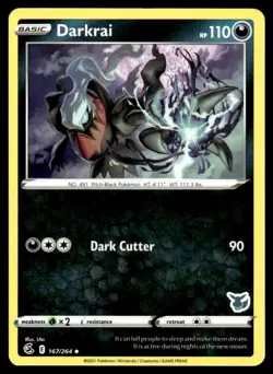 2022 Pokemon Battle Academy DARKRAI #167 / 264 Basic Eevee Stamp - Image 1